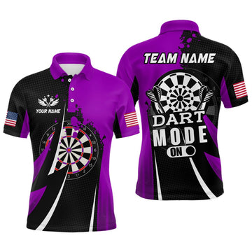 Heren Paars Dart Modus Polo Shirt T1174