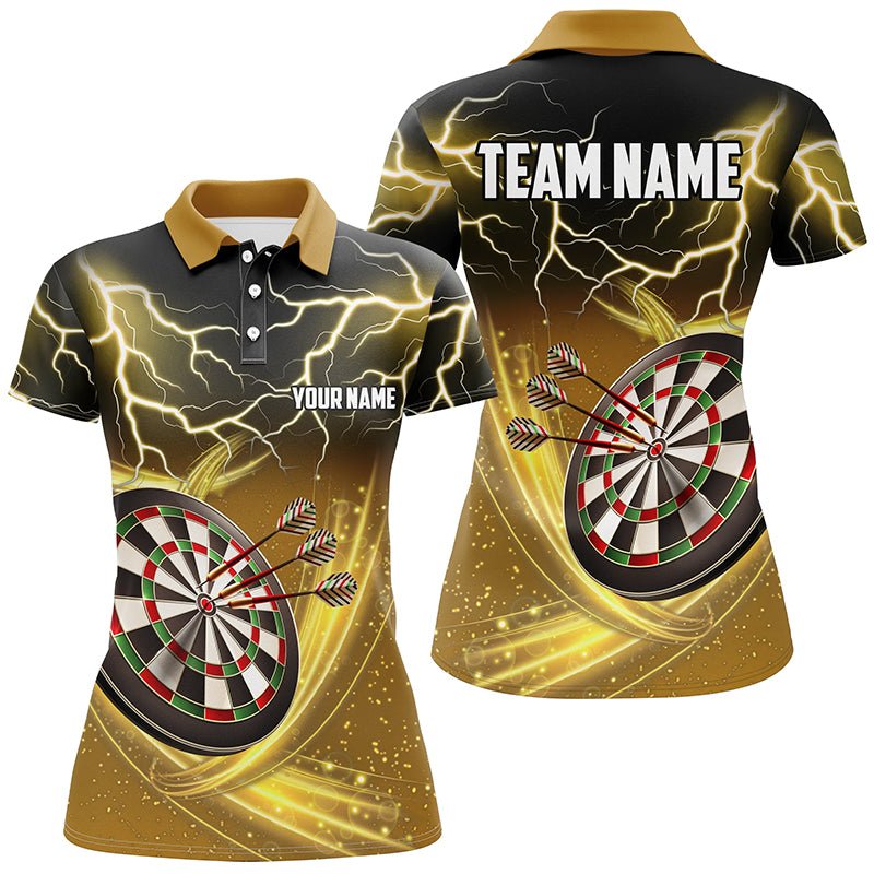 Dames Bliksem Donder Dart Polo Geel V644