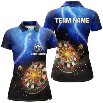 Dames Polo Shirt Bliksem en Donder Blauw T991