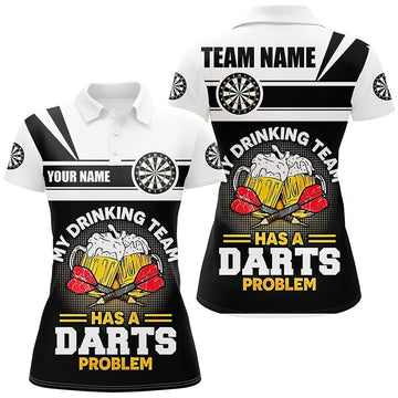 Dames 'Mijn Drinkteam' Grappige Darts Polo Shirt R673