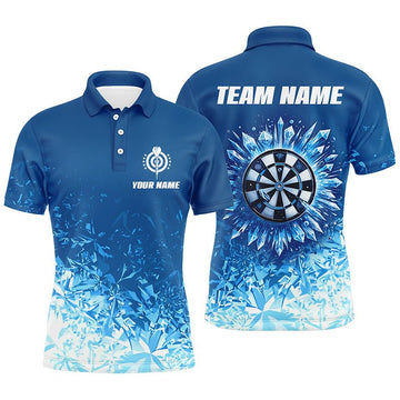 Op maat gemaakte Heren Darts Polo Shirt in IJsblauw L1442
