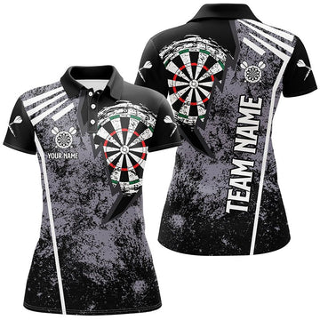 Op maat gemaakte Retro Darts Polo Shirt voor Vrouwen - Grunge Stijl R162