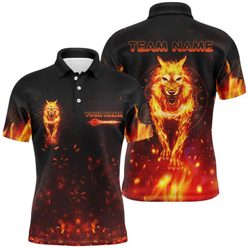Heren Polo met Wolf Design - Vuur Darts H7790
