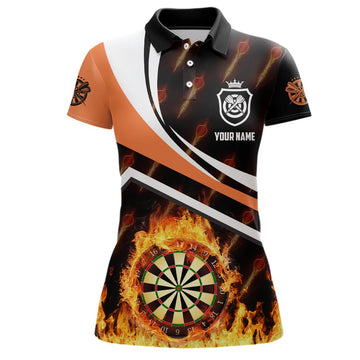 Dames Oranje Vuurvlam Dartshirt R793
