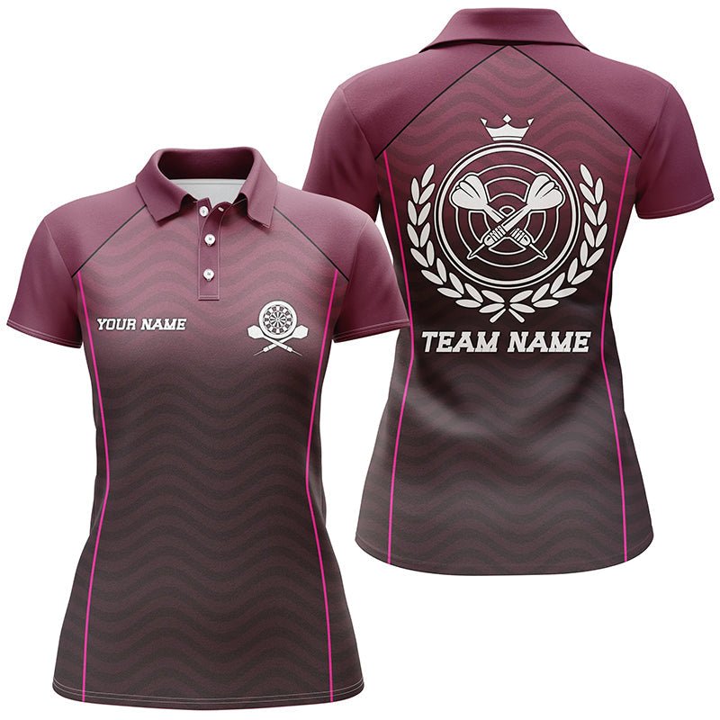 Dames Polo Shirt met Golfende Darts B195