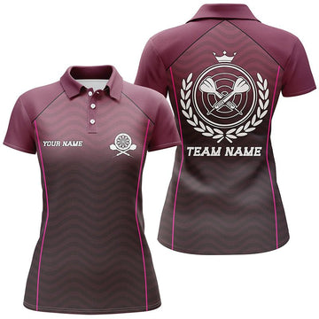 Dames Polo Shirt met Golfende Darts B195