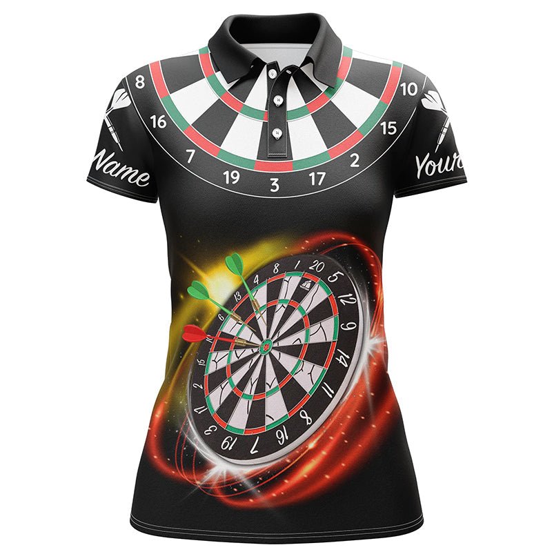 Dames Darts Polo Shirt in Rood en Zwart K522