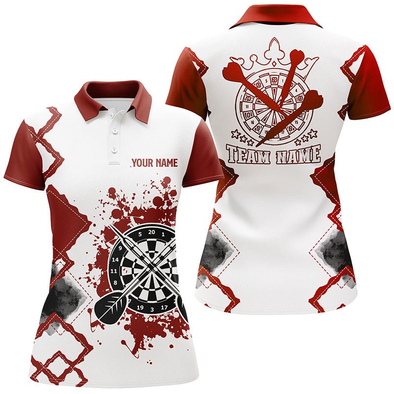 Op maat gemaakte Darts Polo Shirt voor Dames met naam R489