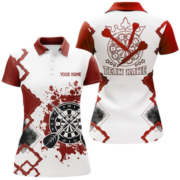 Op maat gemaakte Darts Polo Shirt voor Dames met naam R489