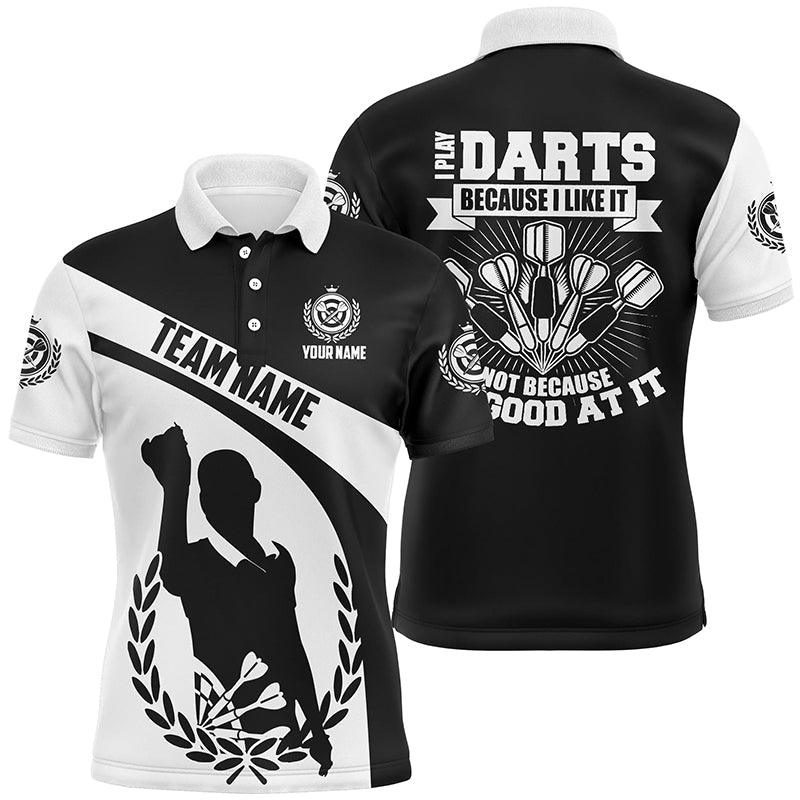 Heren Dart Polo Shirt 'Ik Speel Darts Omdat Ik Het Leuk Vind' B497