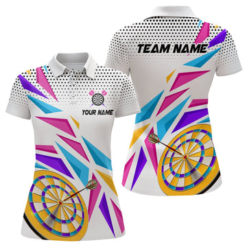 Dames Kleurige Dart Poloshirt L1461